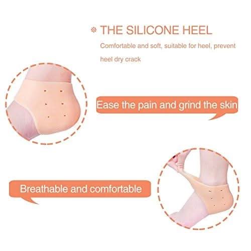Moisturizing Skin Softening Silicone Gel For Dry Cracked Heel Repair (Multicolor)