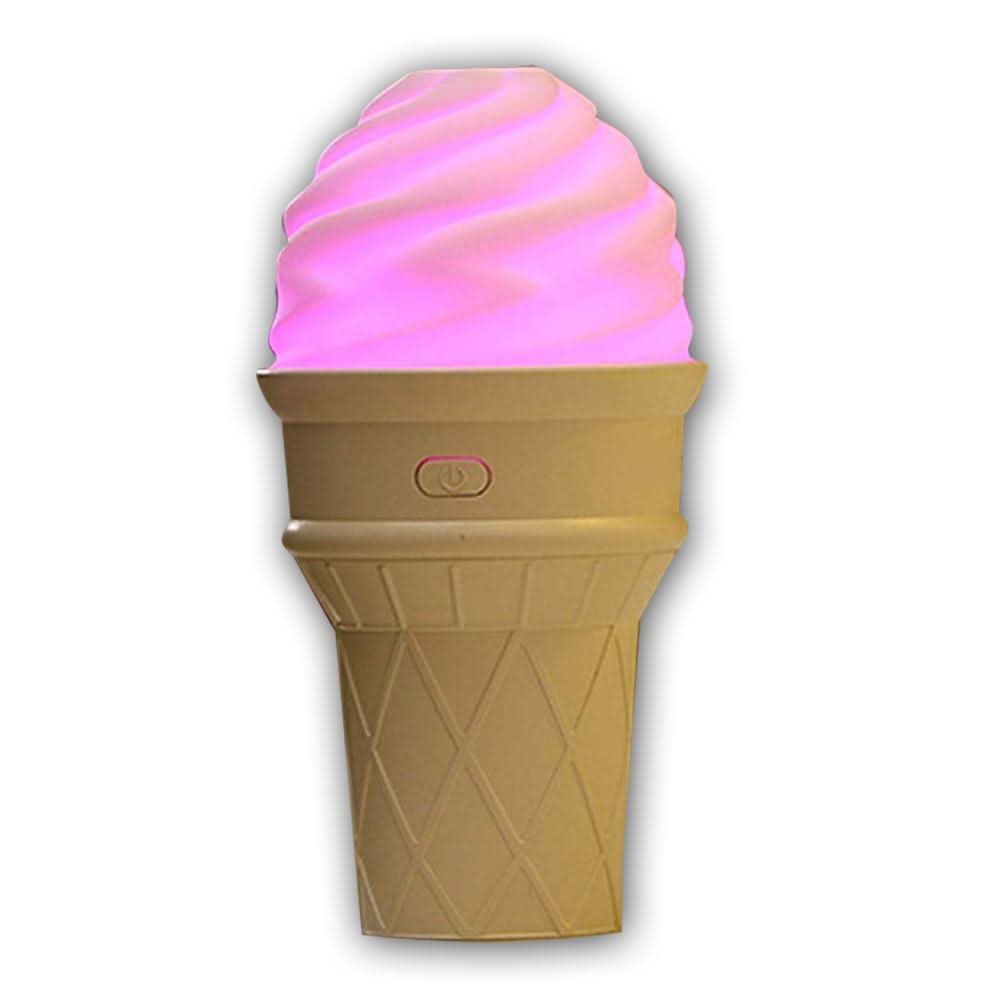Ice Cream Design Led Humidifier For Freshening Air Fragrance (Multicoloured)