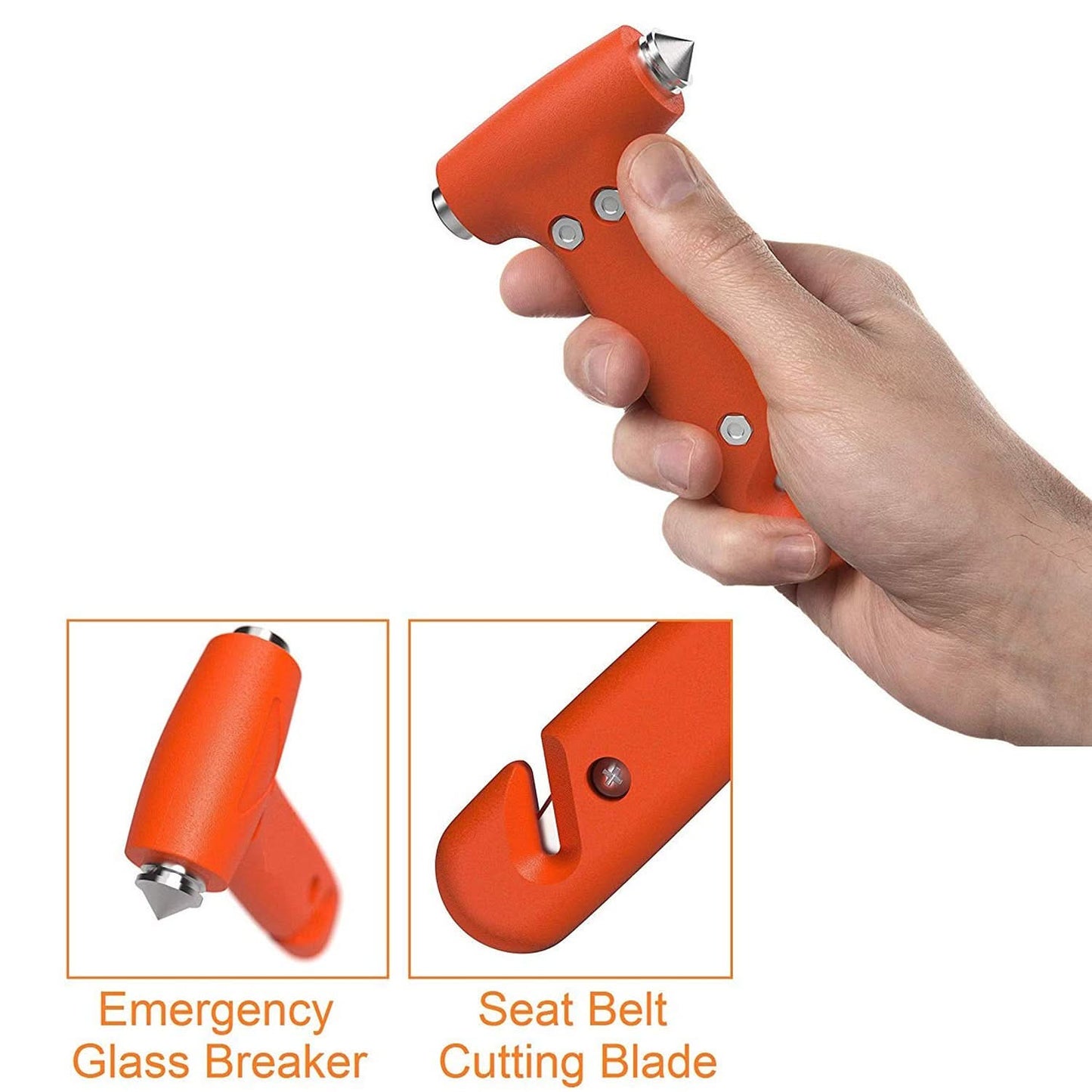 Car Safety Hammer emergency And Rescue Tool Car Window Breaker And Seatbelt Cutter (1 Pc)