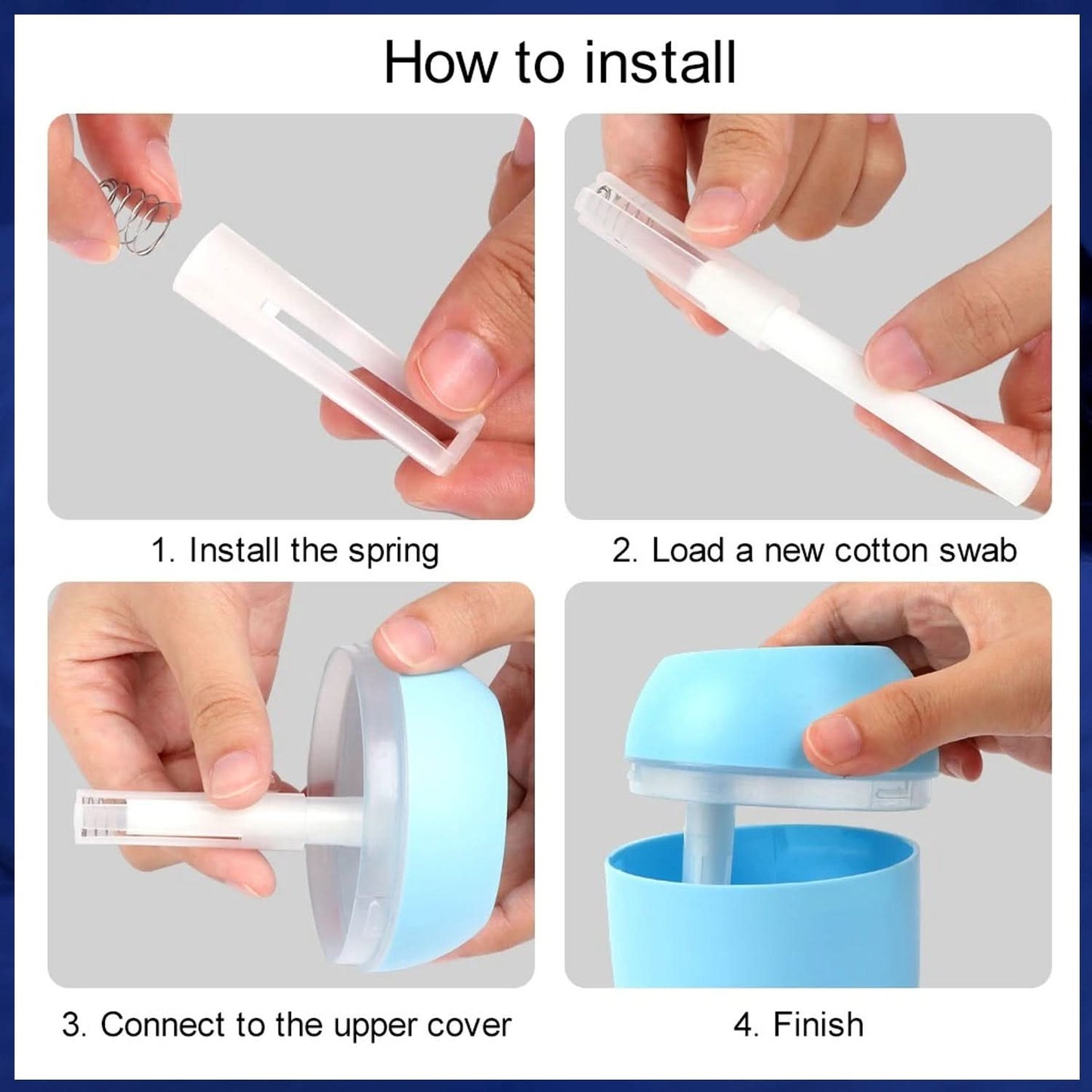 Portable USB Air Humidifier, Essential Oil Diffusers, Cool Mist Humidifiers (250 Ml)