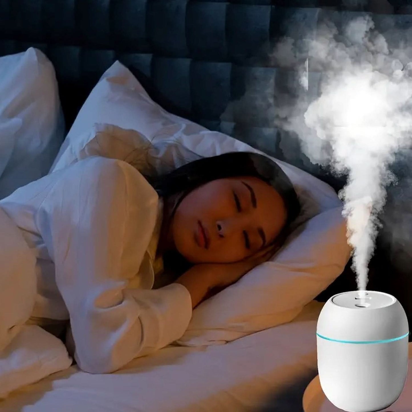 Portable USB Air Humidifier, Essential Oil Diffusers, Cool Mist Humidifiers (250 Ml)