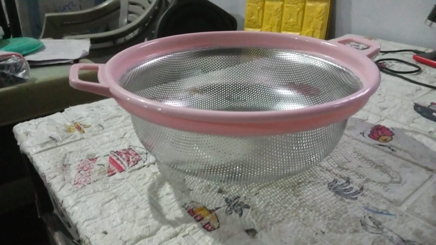 Big Stainless Steel Large Metal Mesh Basket Strainer (1 Pc )
