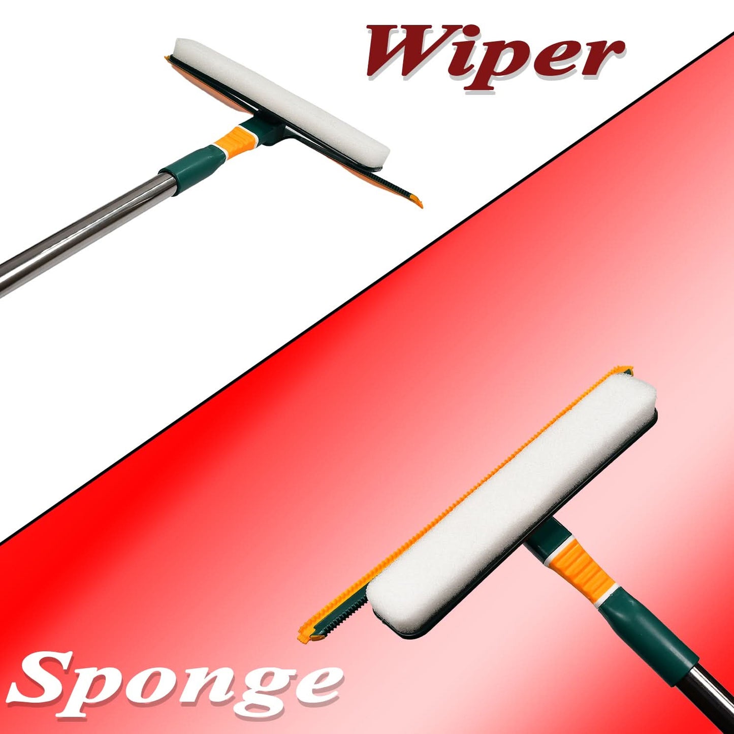 3 In 1 Glass Wiper For Floor, Glasses and Dust etc