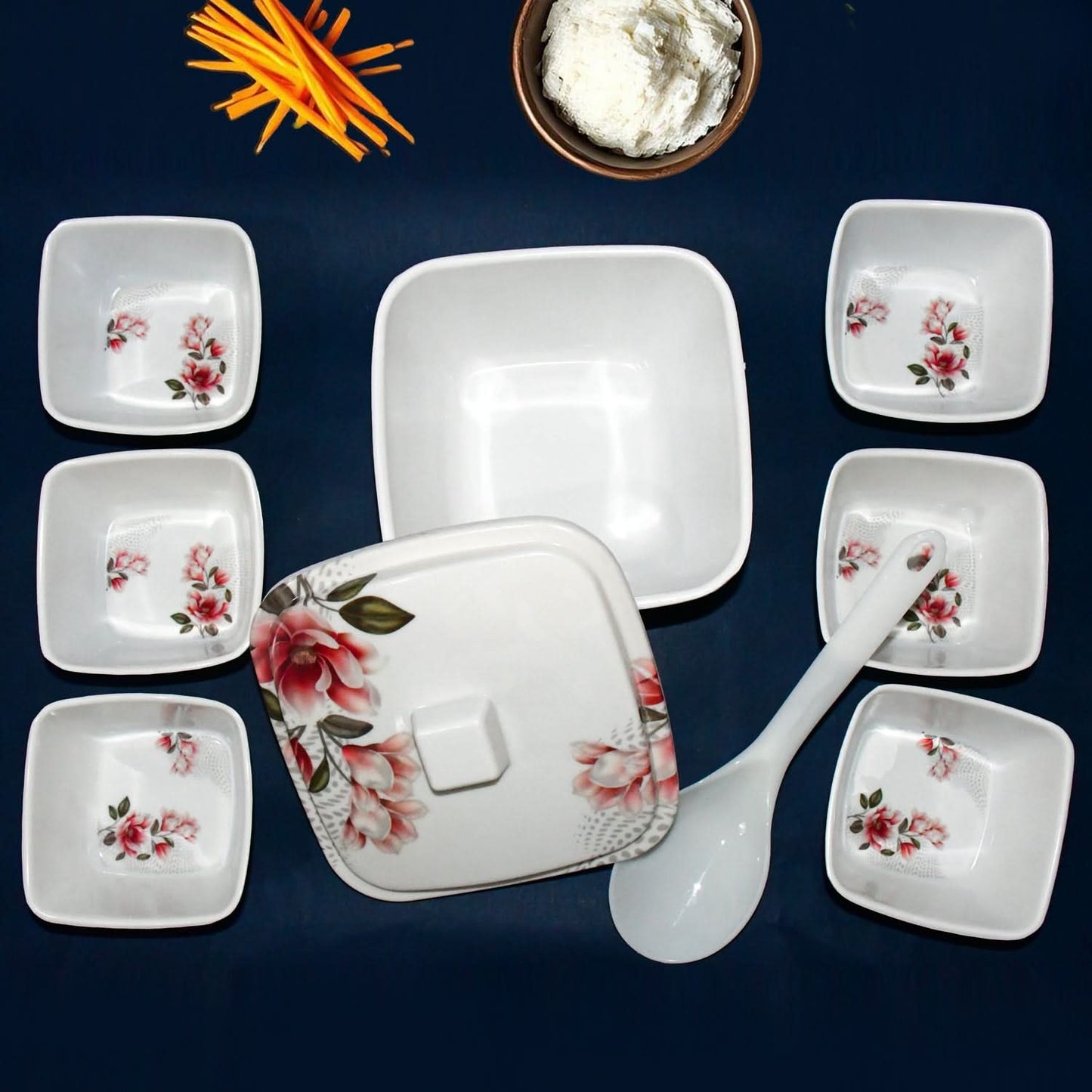 Hector High Quality Dinning Dinner Pudding Set (9 Pcs Set)