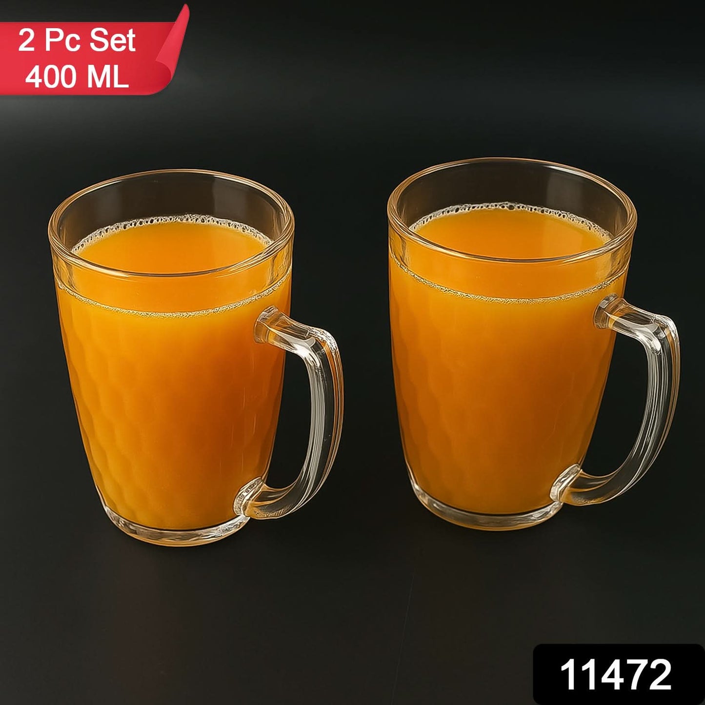 Apex Mocktail Mug Glass (2 Pc Set 400 Ml)