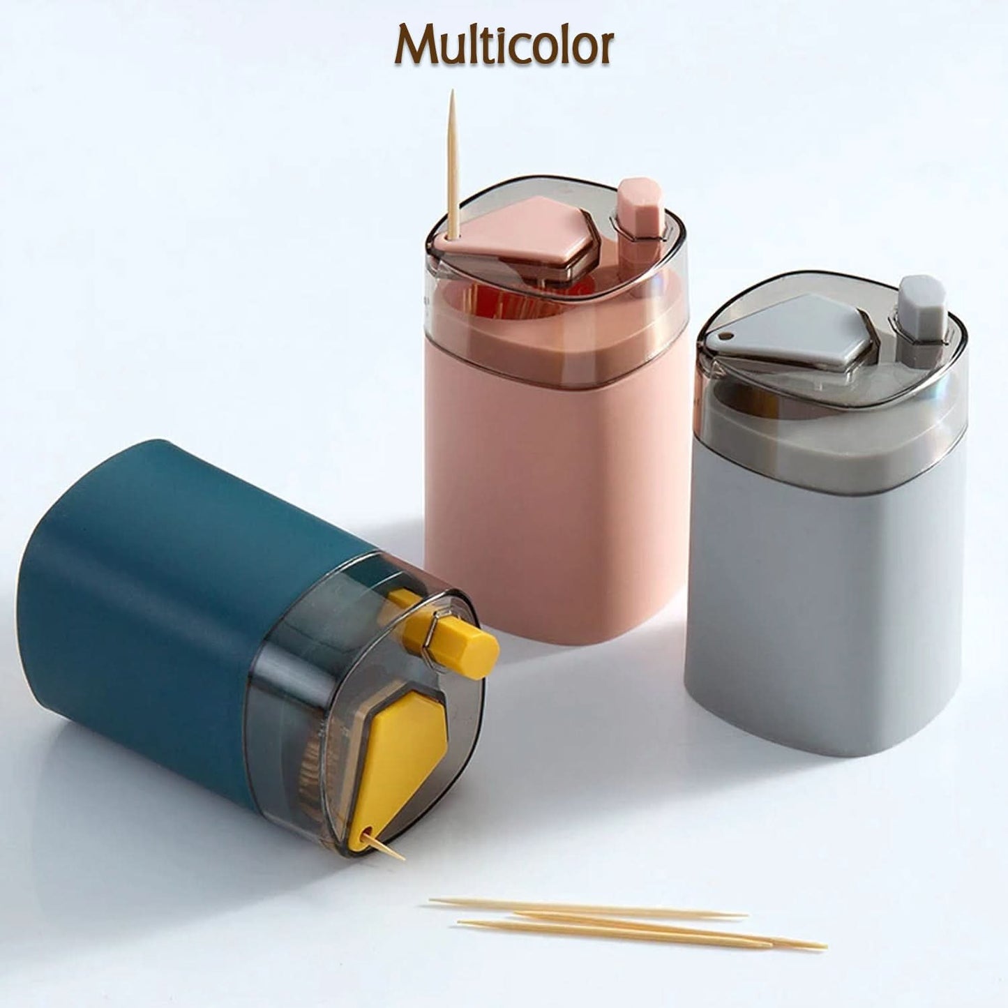 Toothpick Holder Dispenser, Pop-up Automatic Toothpick Dispense.