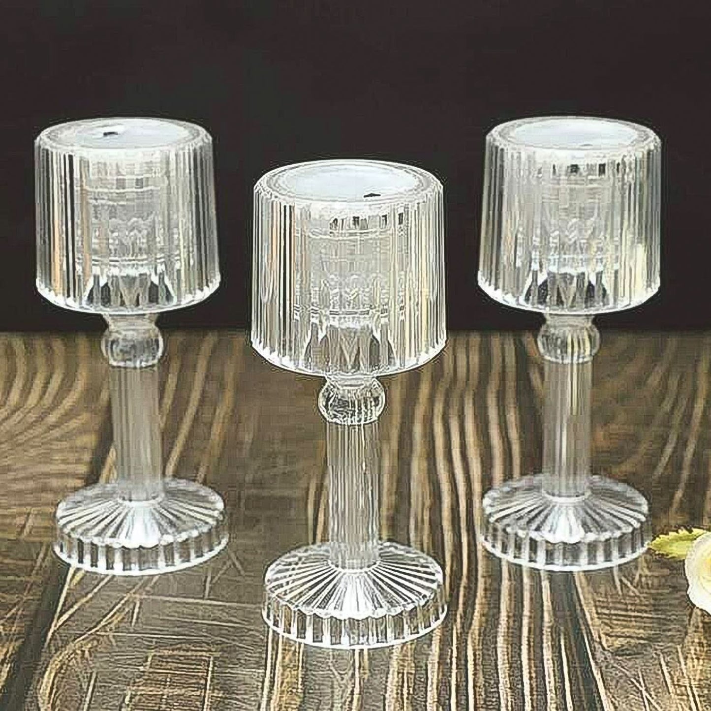 Big Acrylic Led Desk Lamps Table Lamp Portable Crystal (1 Pc Big)