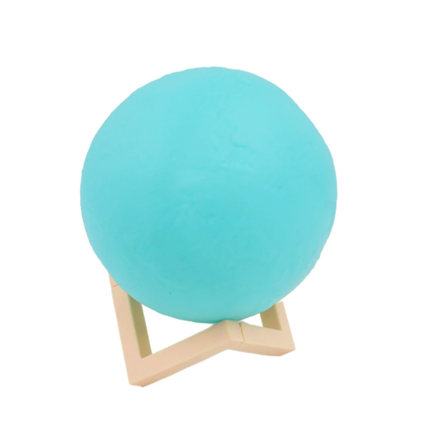 Moon Night Lamp Blue Color With Plastic Stand (15 X12 Cm 1 Pc)