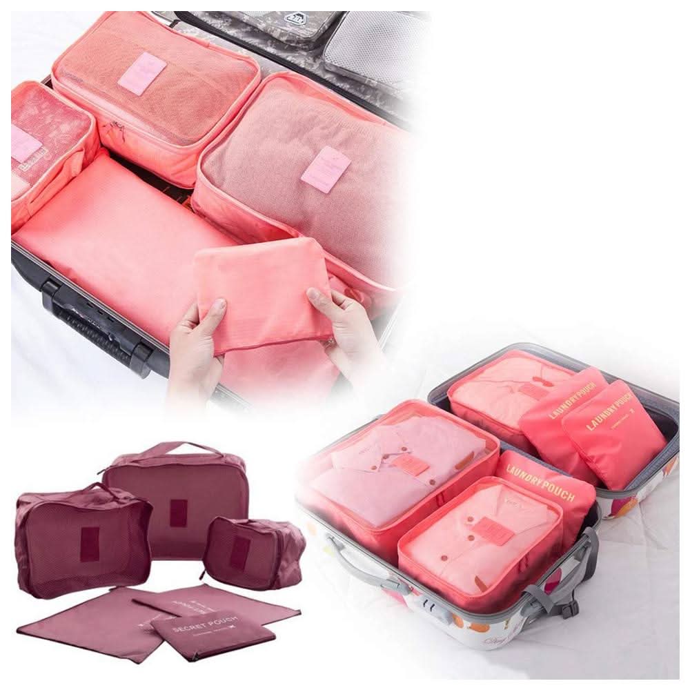 Cloth Organizer Pouch, laundry Zipper Bags (6 Pcs)