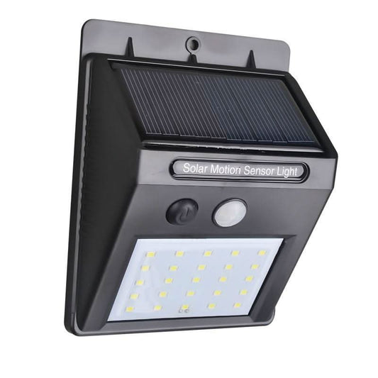Solar Security Led Night Light For Home Outdoor, Garden Wall (Black) (20-led Lights)