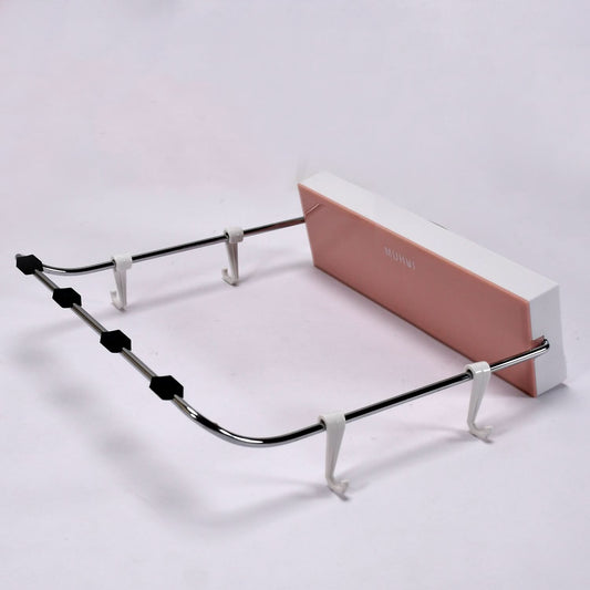 Wall Mounted Foldable Wash Basin Storage Rack Shelf Holder Self Adhesive With Sticker