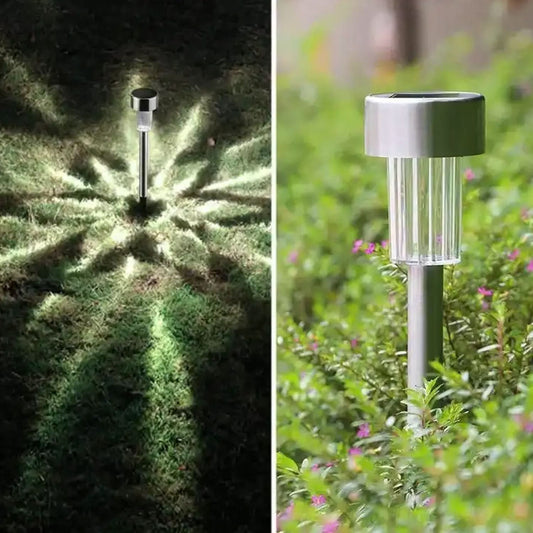 Solar Panel Led Spike Spot Light Solar Lamp (2 Pc Set)