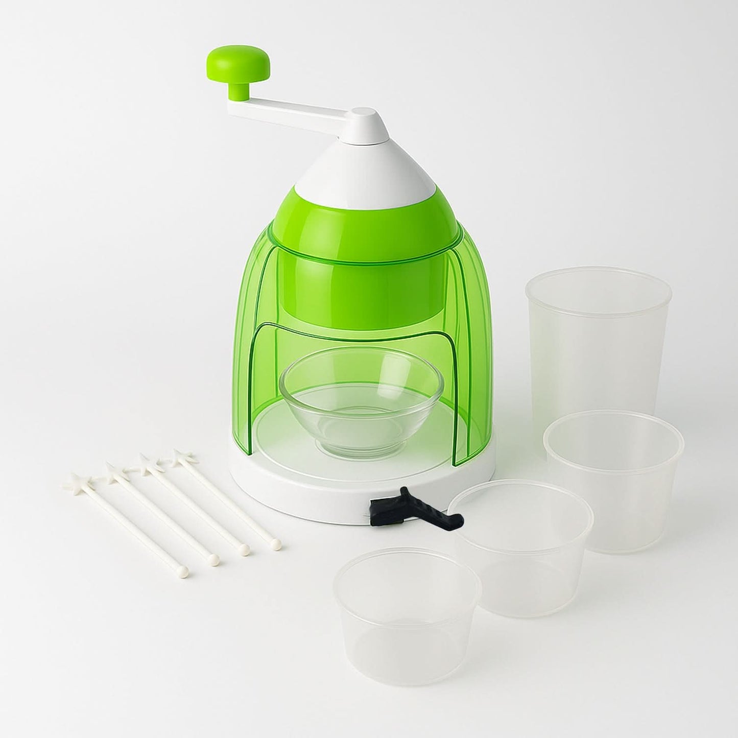 Manual Ice Crusher  Snow Cone Maker With Hand Crank