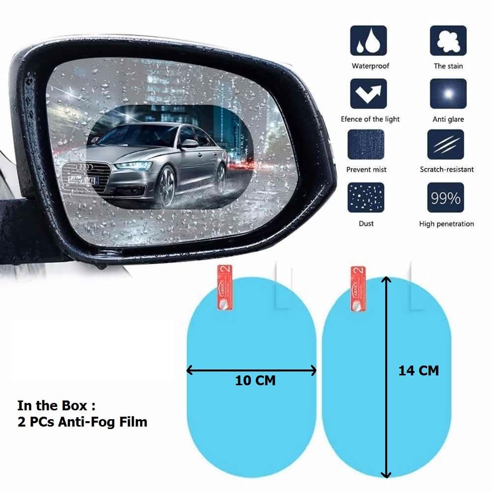 Anti Fog Anti Scratch Interior Rearview Car Mirror Film Waterproof