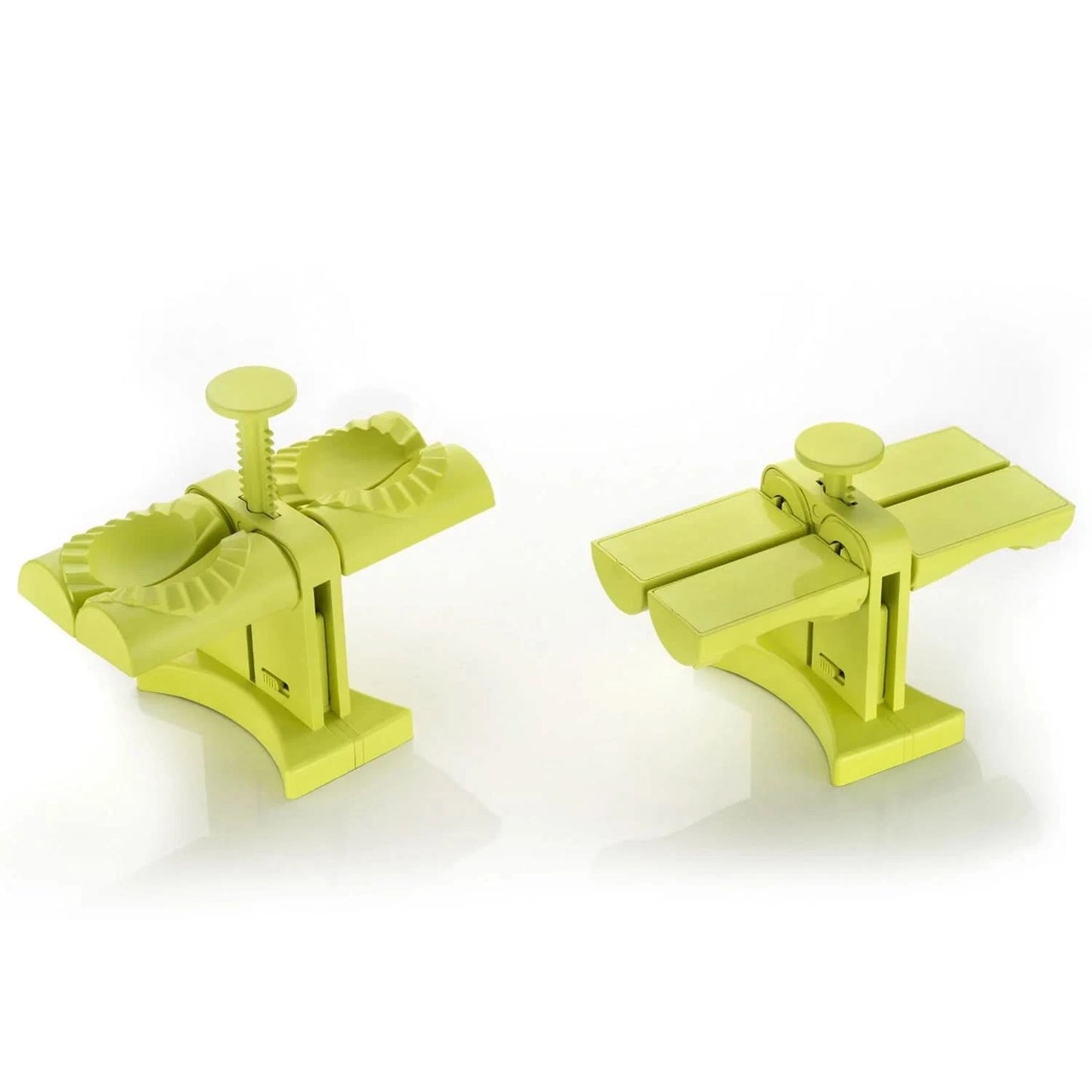 Dumpling Maker Mold Double Head Dumpling Mold, Kitchen Accessories (Brown Box)
