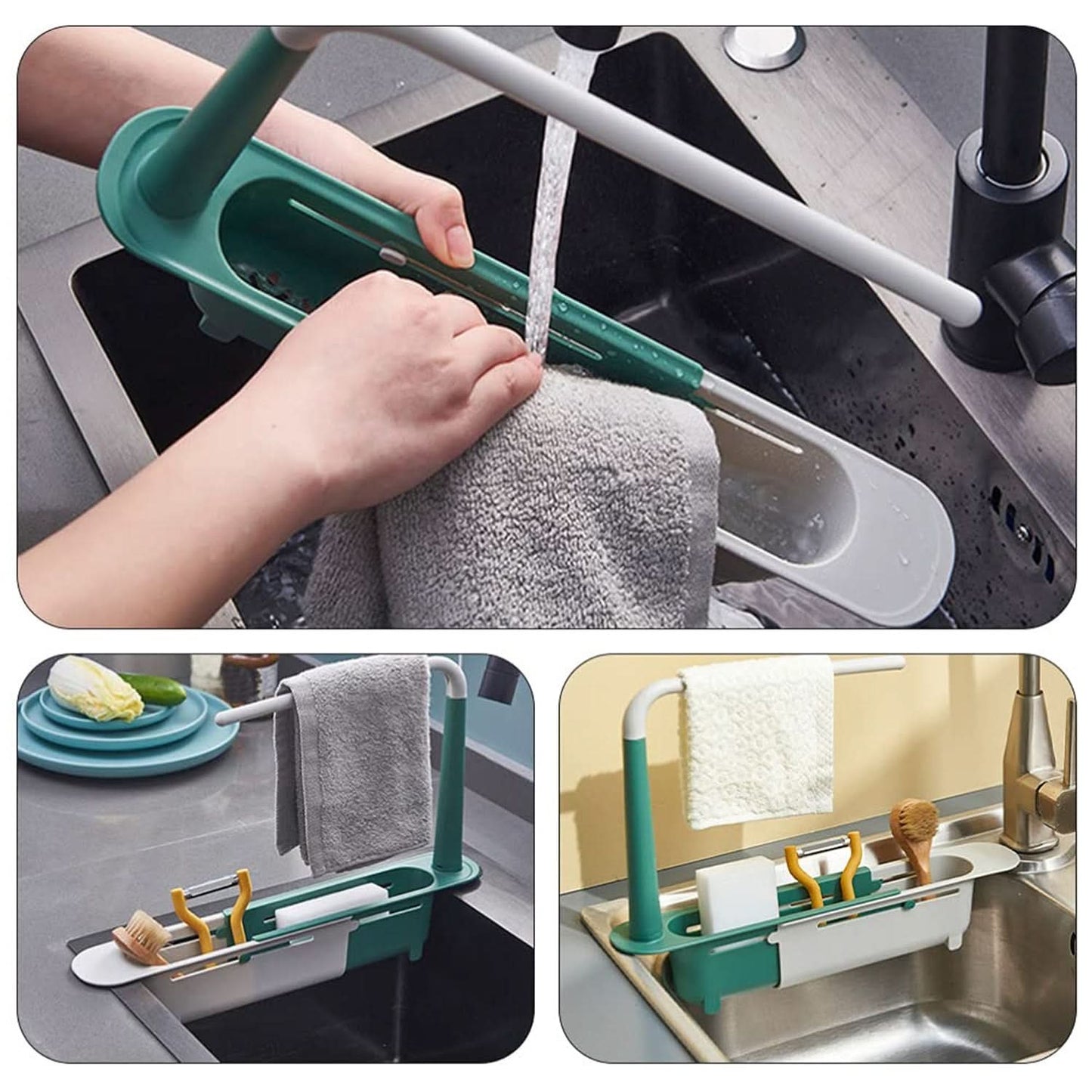 Expandable Kitchen Drying Basket Rack.