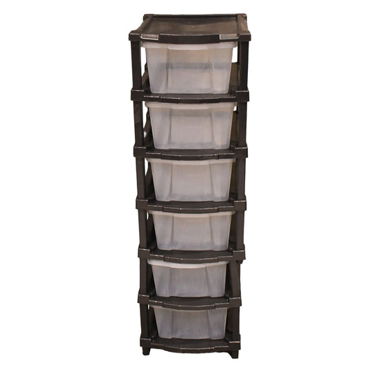 6-layer Modular Plastic Drawer Storage Cabinet