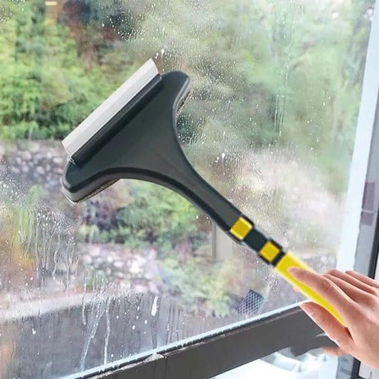Brush 2 In 1 Mesh Cleaning Brush  Wiper With Extended Handle(1 Pc)