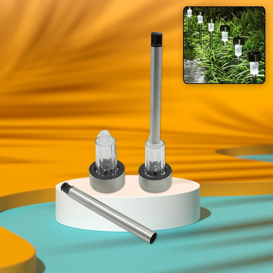 Solar Panel Led Spike Spot Light Solar Lamp (2 Pc Set)