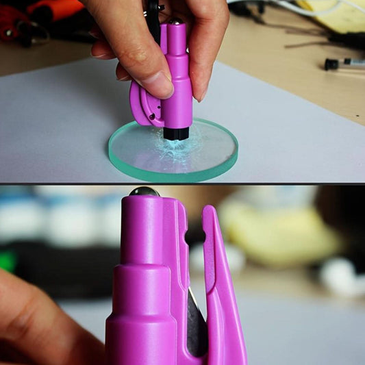 2 In 1 Emergency Safety Cutter With Key Chain - Small