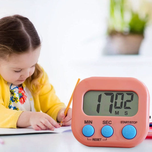 Multifunctional Digital Timer Clear Big Digits 0-99 Min