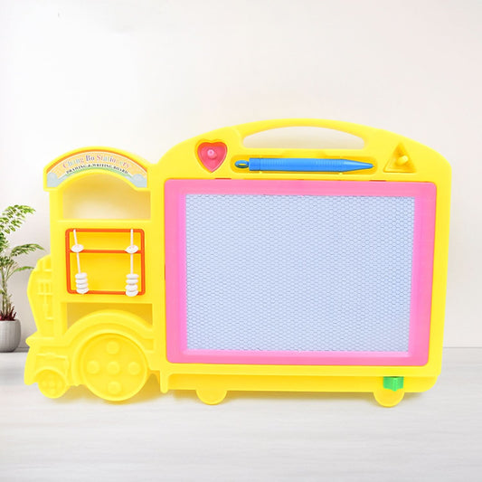 Bus Shape Drawing  Writing Slate Board For Kids (1 Pc  32  21 Cm)