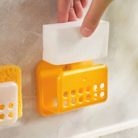 Self Adhesive Sponge Holder No-drilling Soap Holder  Multipurpose Use