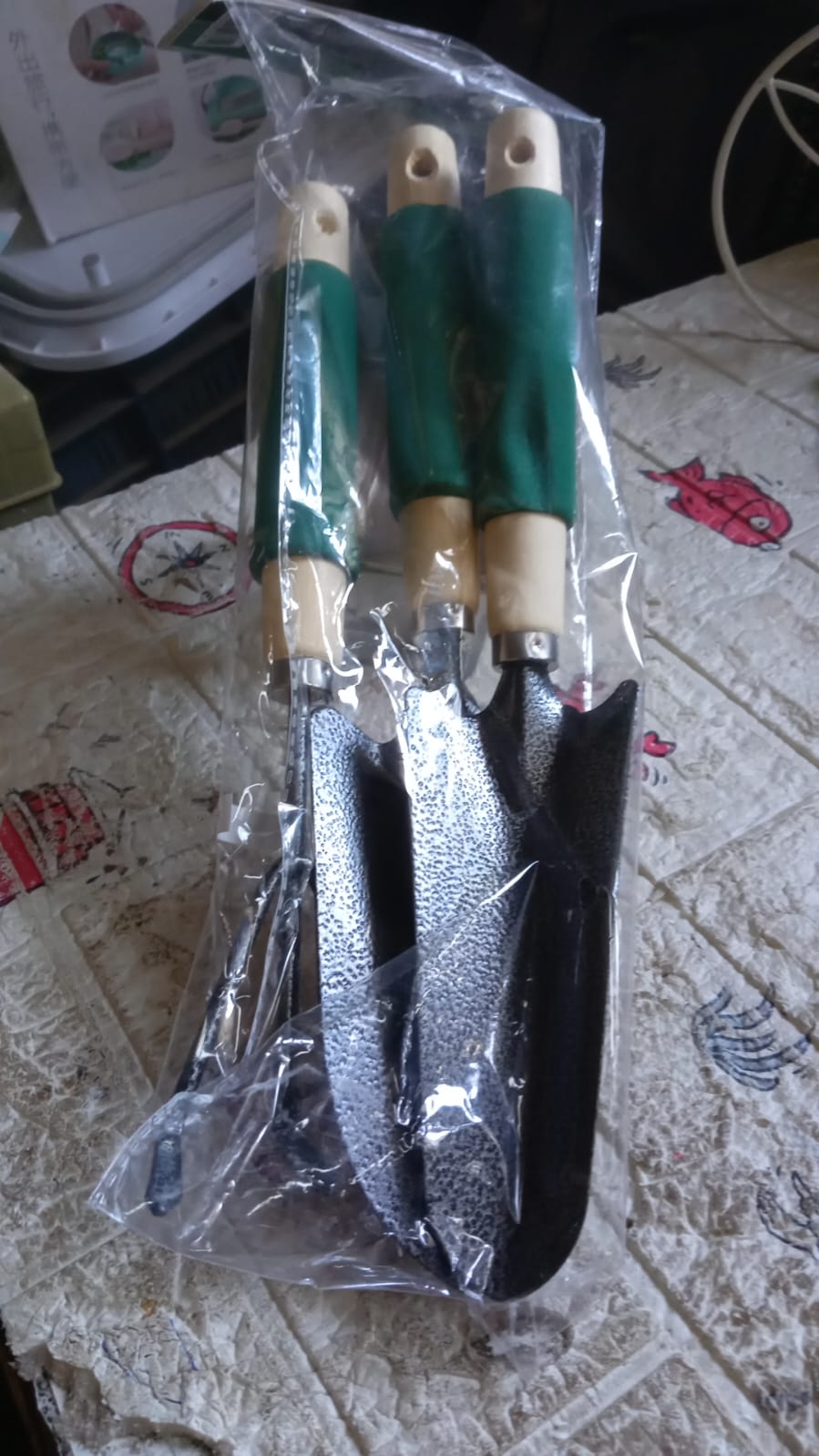 Gardening Tools - Hand Cultivator Wooden Handle (3 Pcs Set)