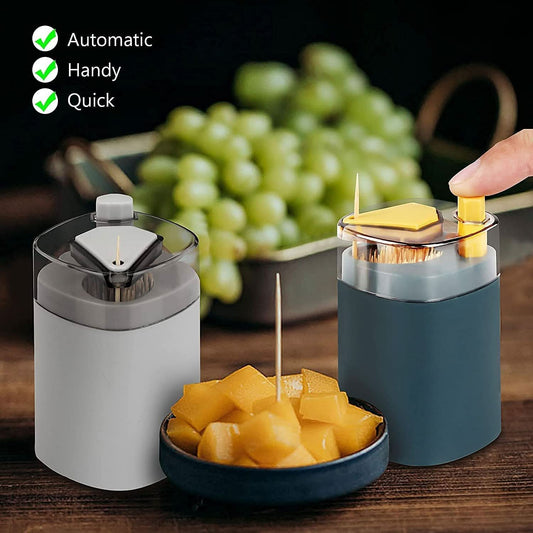 Toothpick Holder Dispenser, Pop-up Automatic Toothpick Dispense.