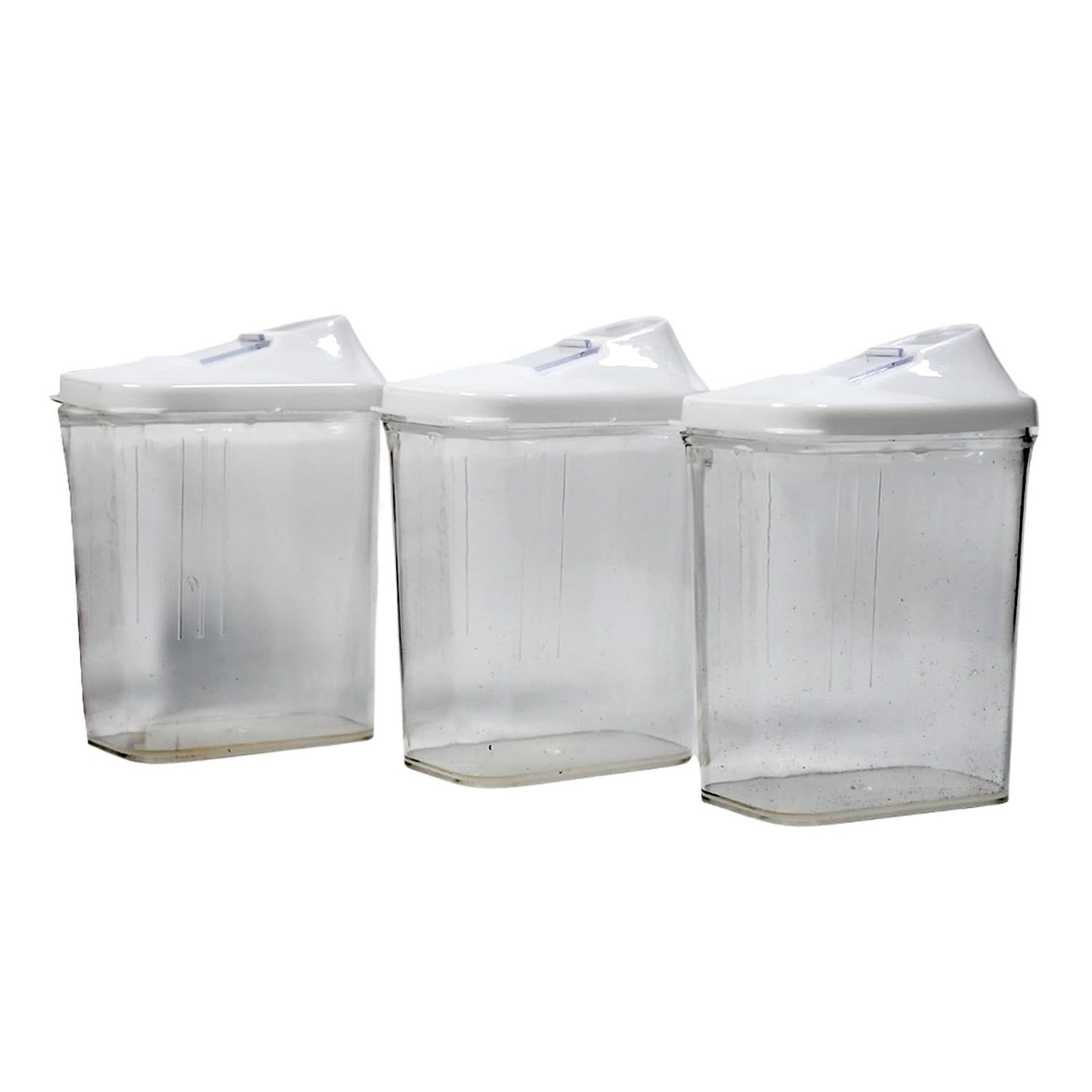 Kitchen Storage Jars  Container Set 3pc  Transparent Jar Set For Home  Kitchen Use