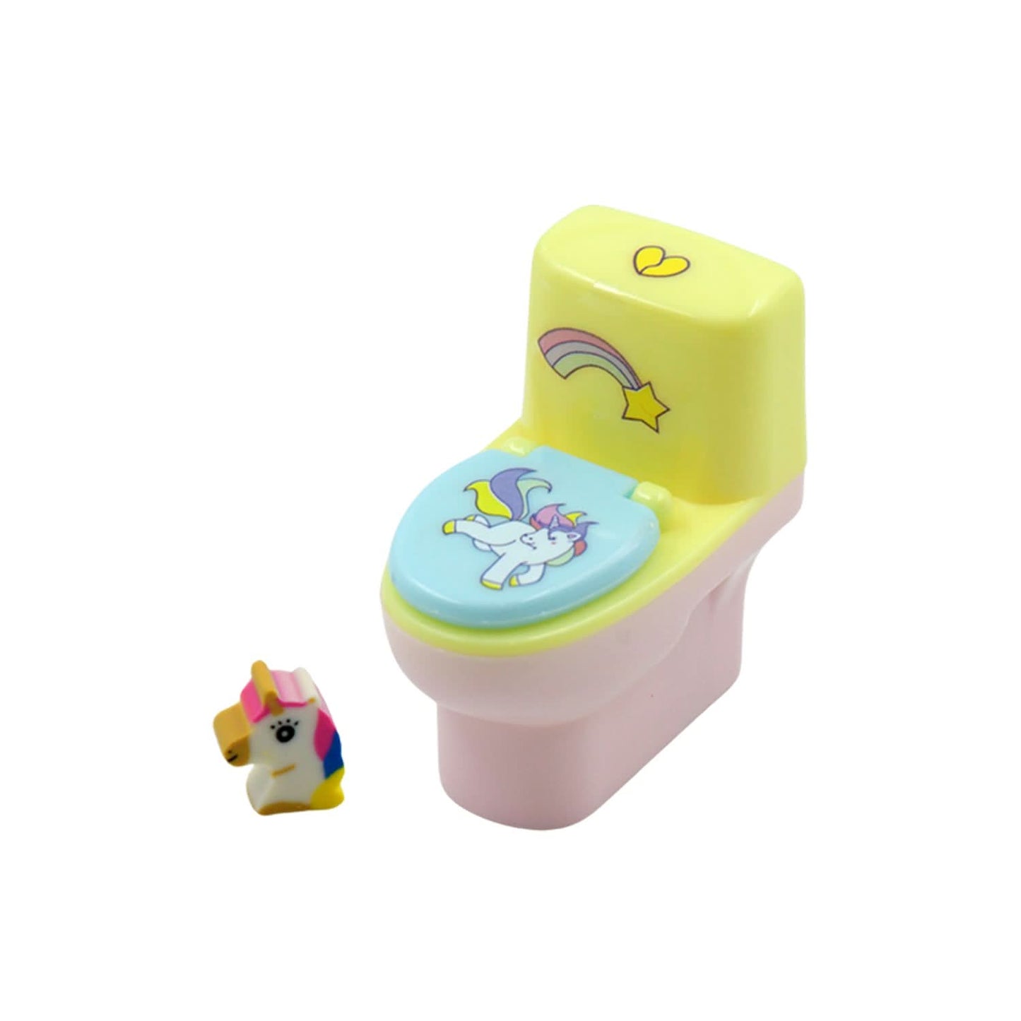 Toilet Pencil Sharpener With Eraser Wheel (2 Pc Set)