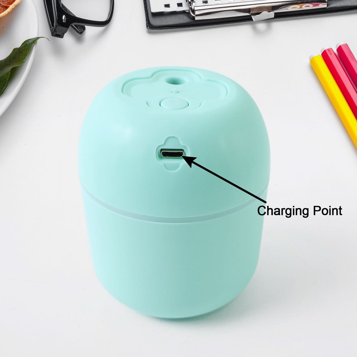 Portable USB Air Humidifier, Essential Oil Diffusers, Cool Mist Humidifiers (250 Ml)