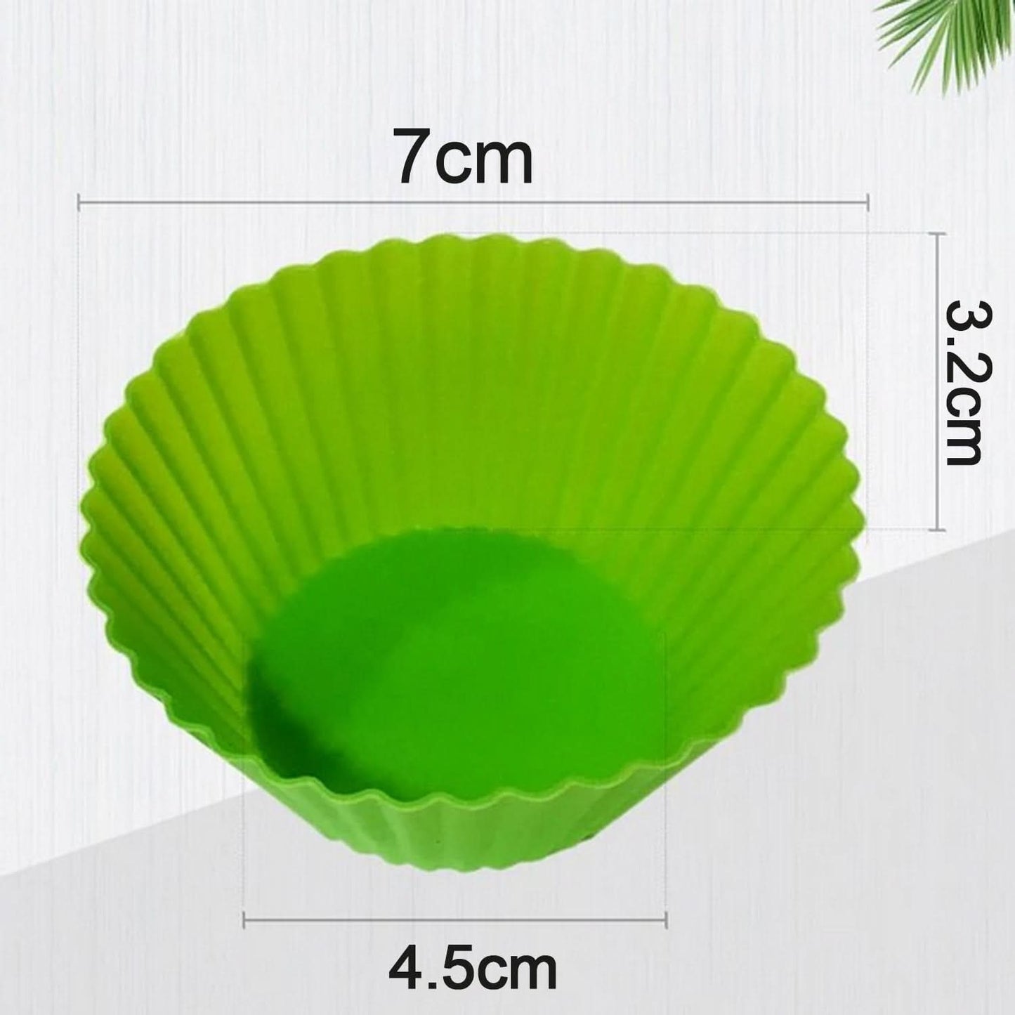 Silicone Cupcake Shaped Baking Molds. (6Pcs)