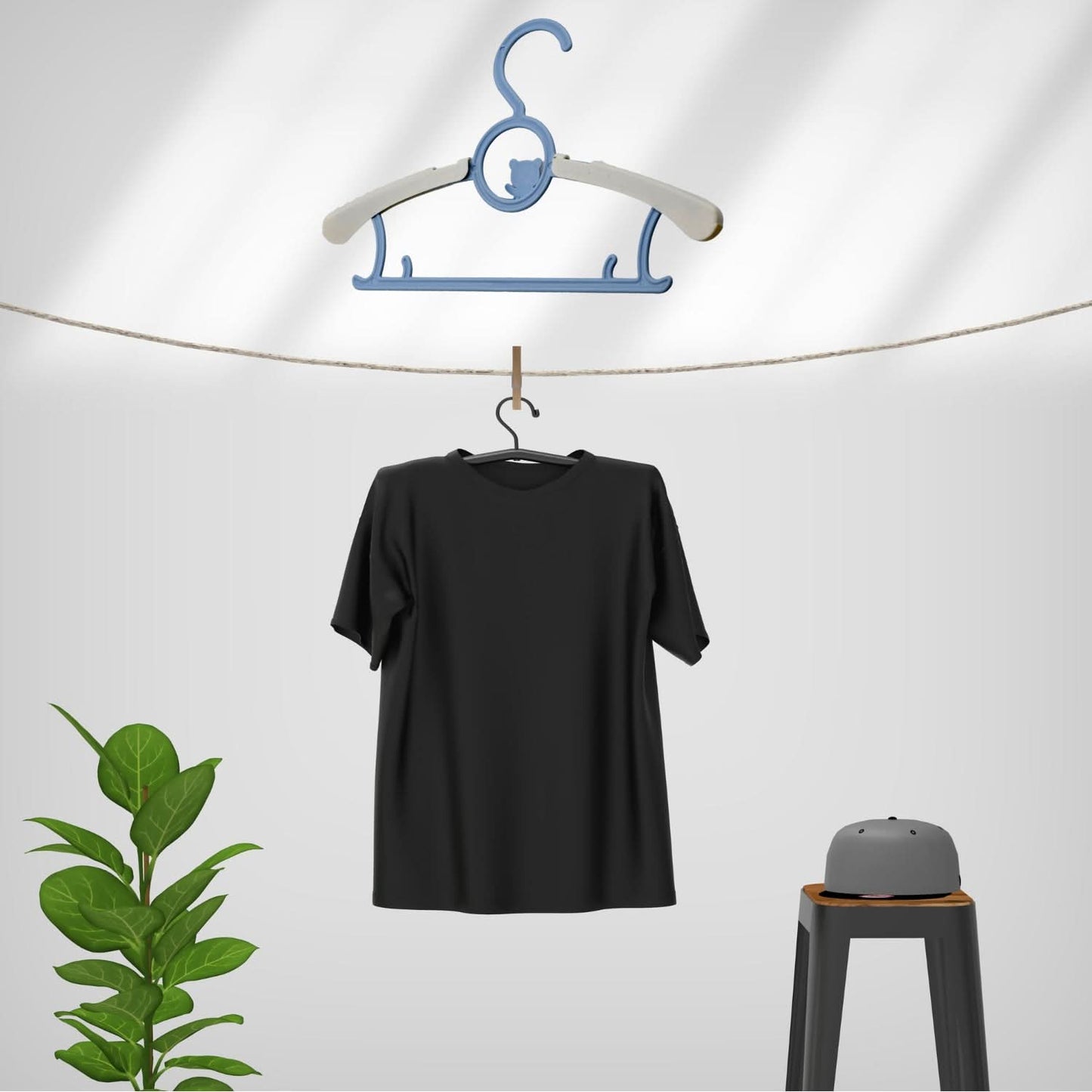 Large Dress Hanger Plastic Adjustable (5pc)