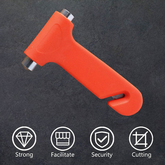 Car Safety Hammer emergency And Rescue Tool Car Window Breaker And Seatbelt Cutter (1 Pc)