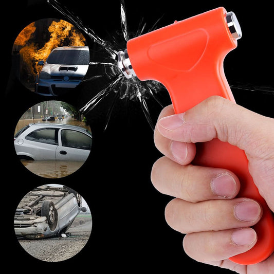 Car Safety Hammer emergency And Rescue Tool Car Window Breaker And Seatbelt Cutter (1 Pc)