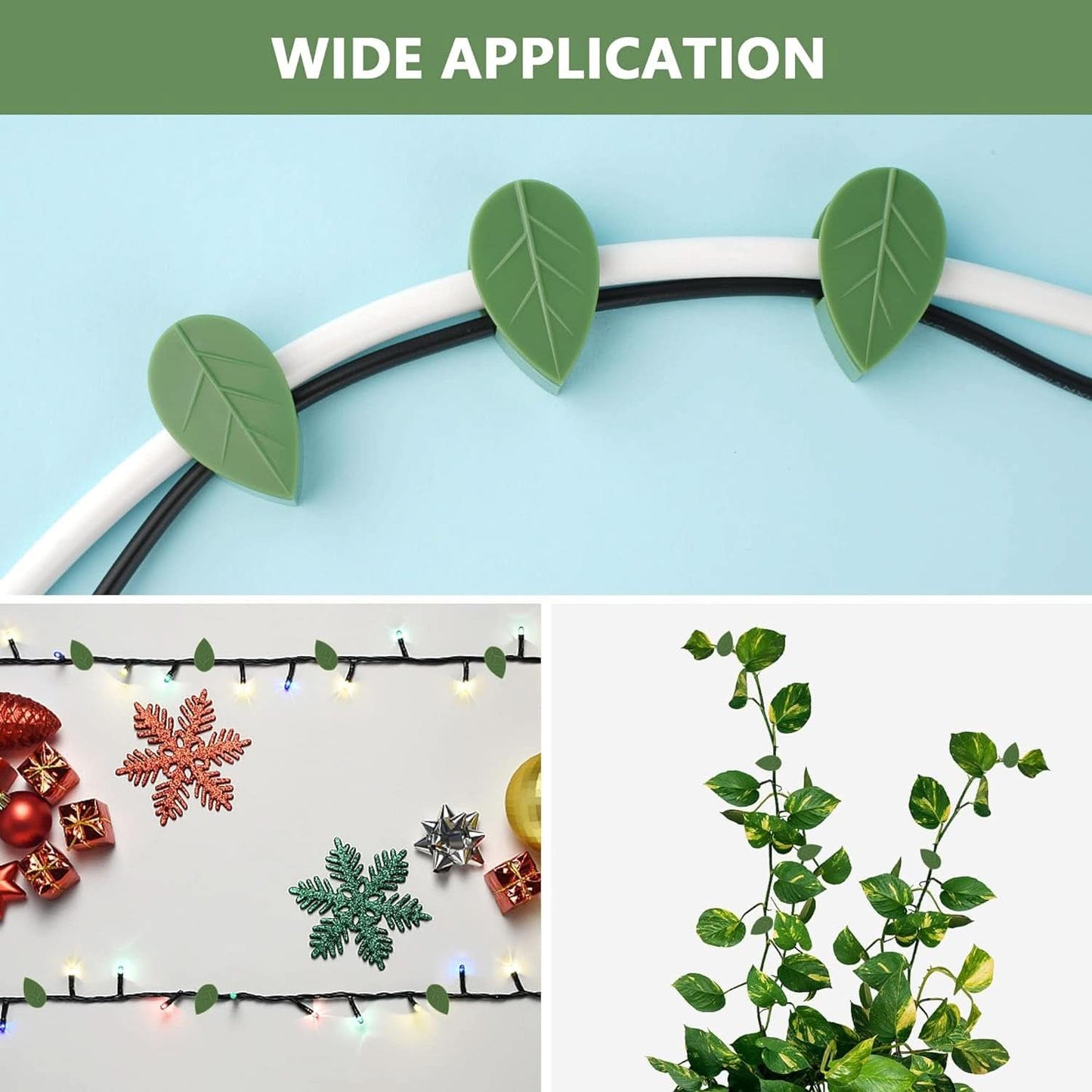 Plant Climbing Wall Fixture Clip Self-adhesive Hook Vines Traction Invisible Stand (30 Pcs Set)