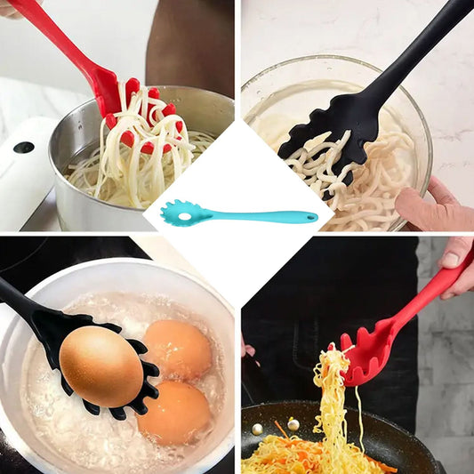 Pasta Fork Cutlery Food Grade Kitchen, Non Slip Heat Resistant Spaghetti Spoon Best Kitchen Appliances (29cm)