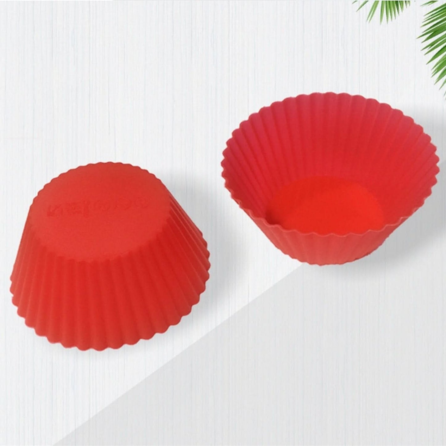 Silicone Cupcake Shaped Baking Molds. (6Pcs)