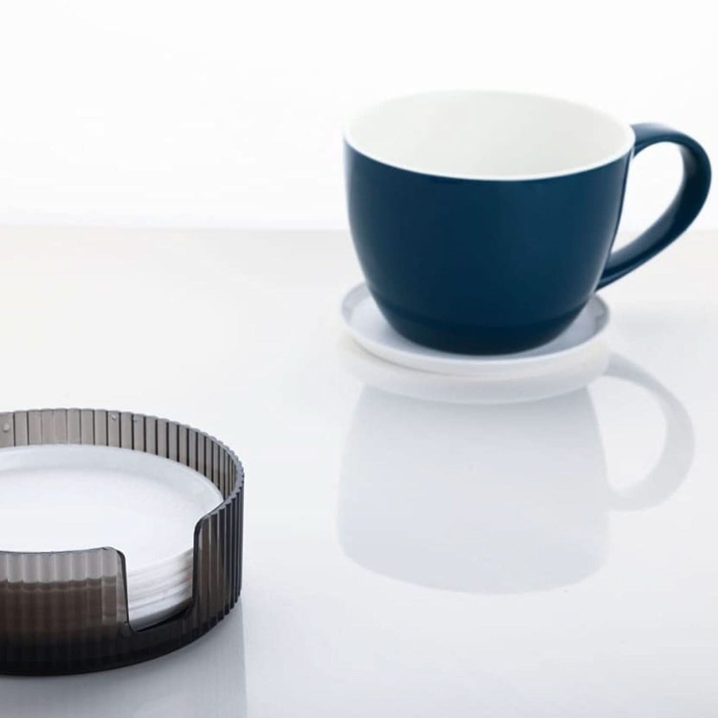 Coasters Set Of 6 Plastic Coasters Spill Protection Fit Common Size Drinking Glass Coffee Cup